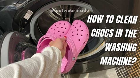 wash crocs in washing machine.